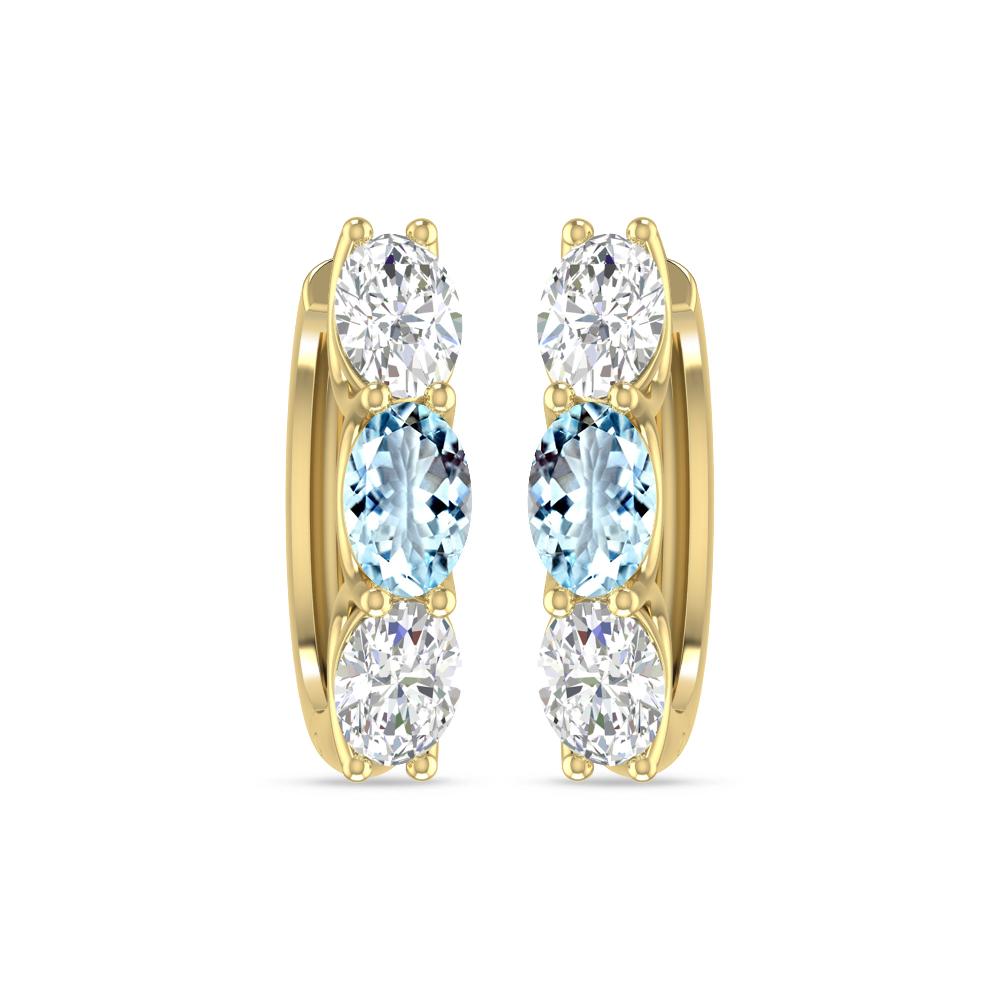 Yellow Gold - Aquamarine