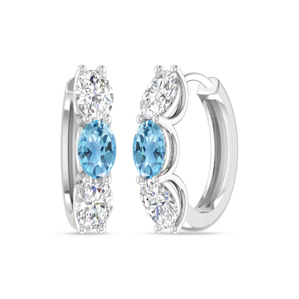 White Gold - Blue Topaz