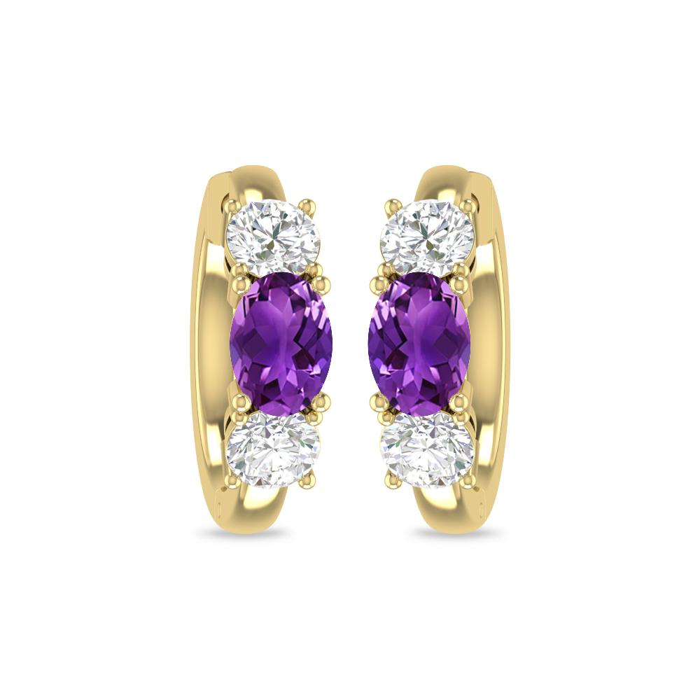Yellow Gold - Amethyst