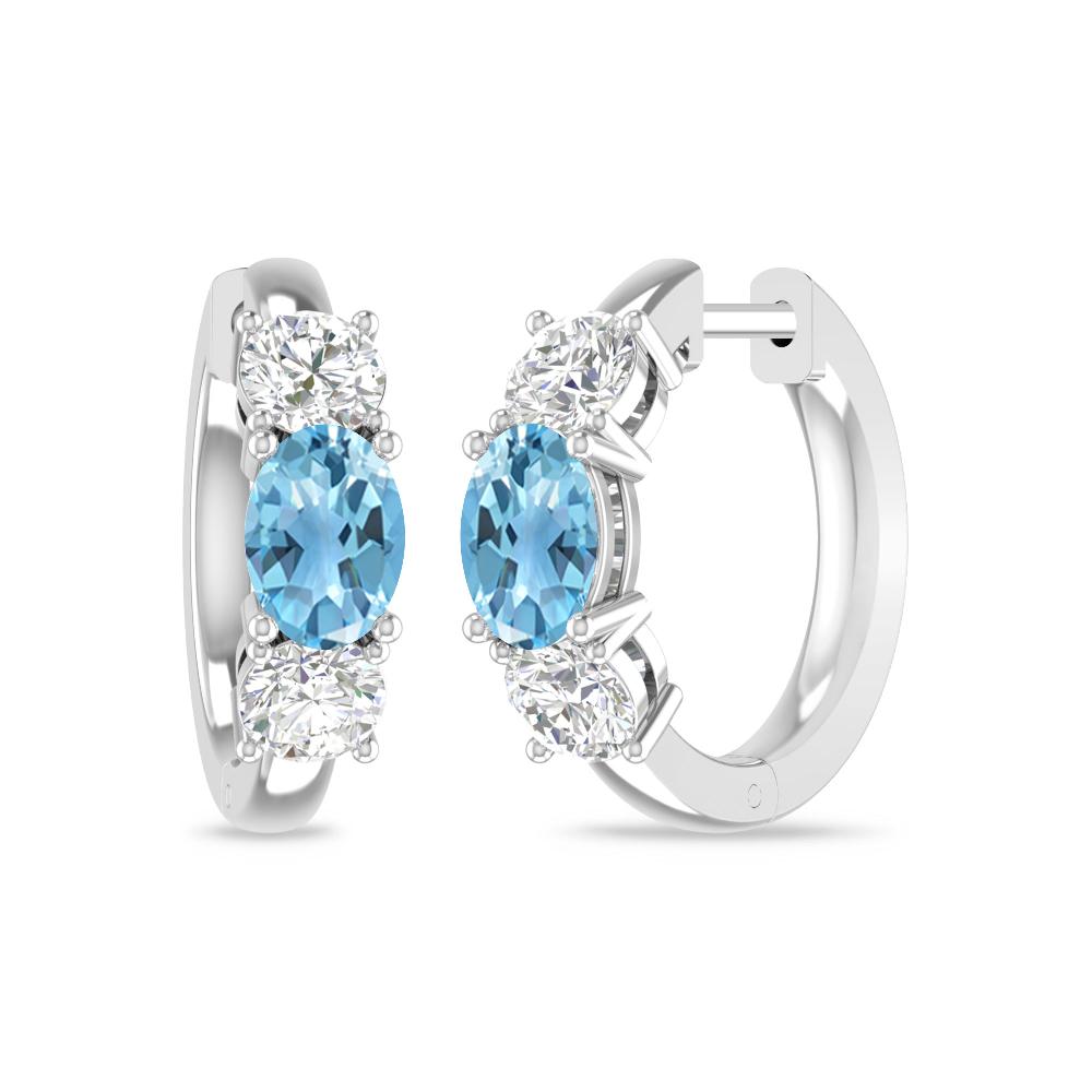White Gold - Blue Topaz