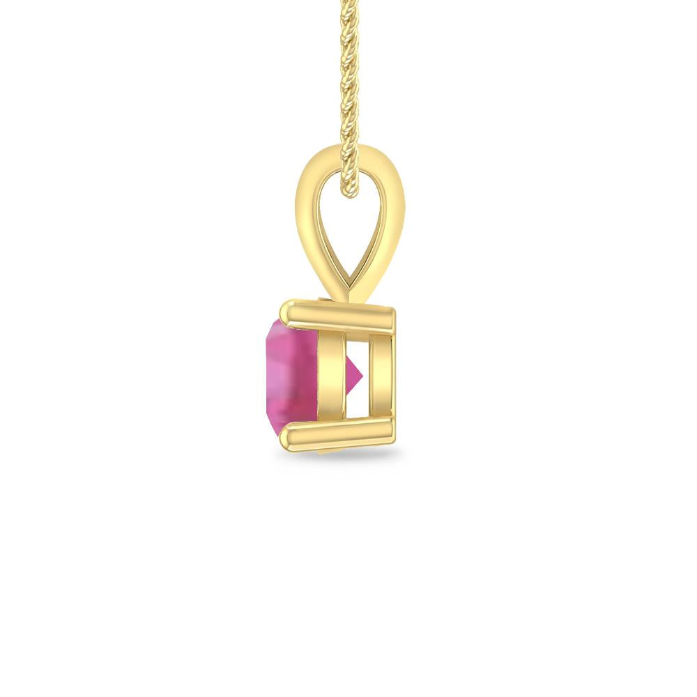 Yellow Gold - Pink Tourmaline