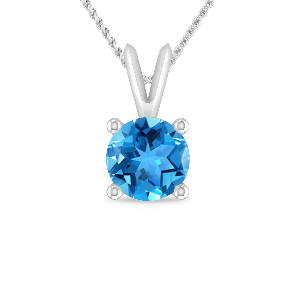 White Gold - Blue Topaz