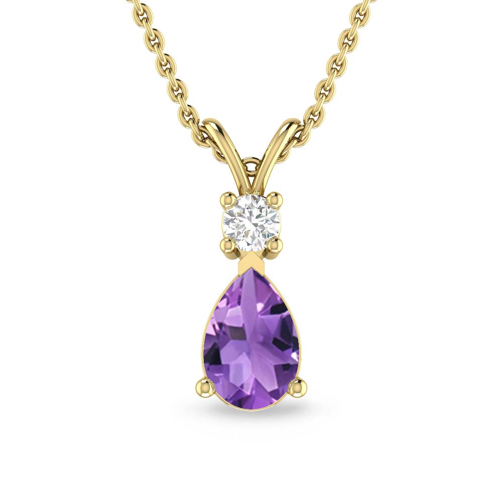 Yellow Gold - Amethyst