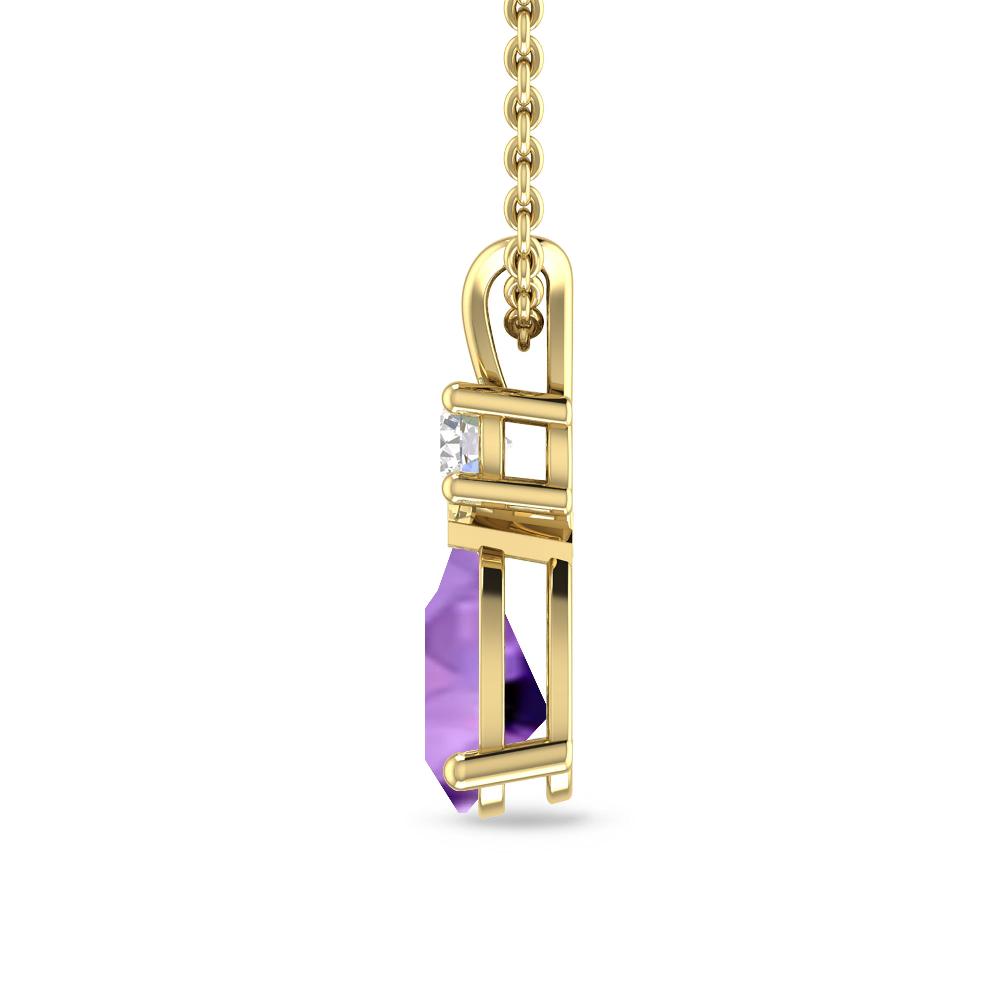 Yellow Gold - Amethyst