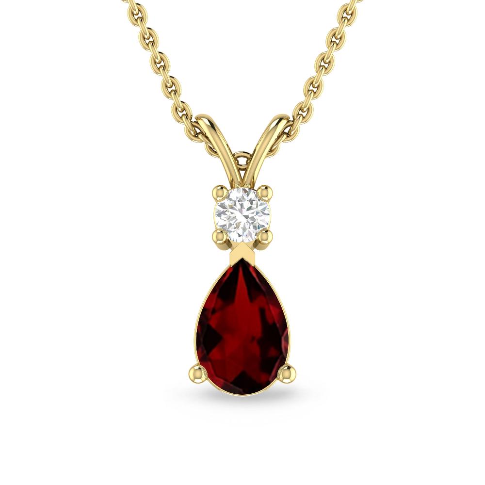 Yellow Gold - Garnet