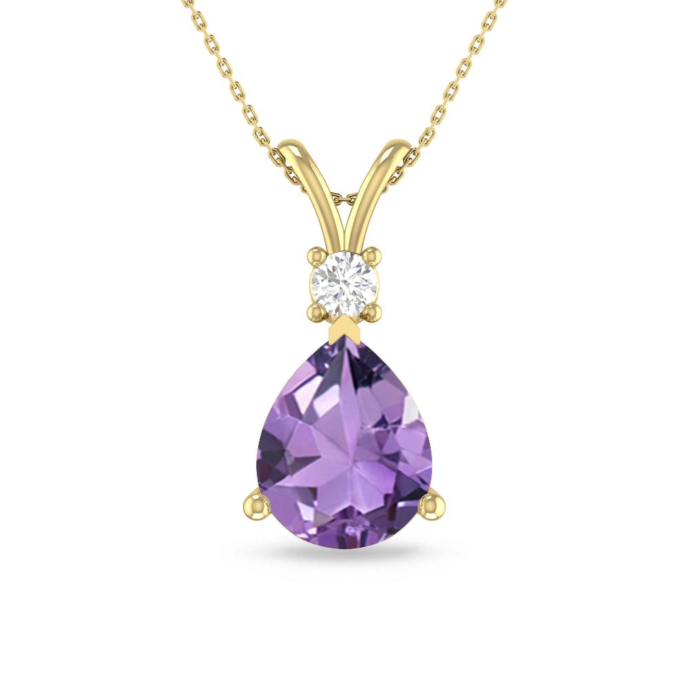 Yellow Gold - Amethyst