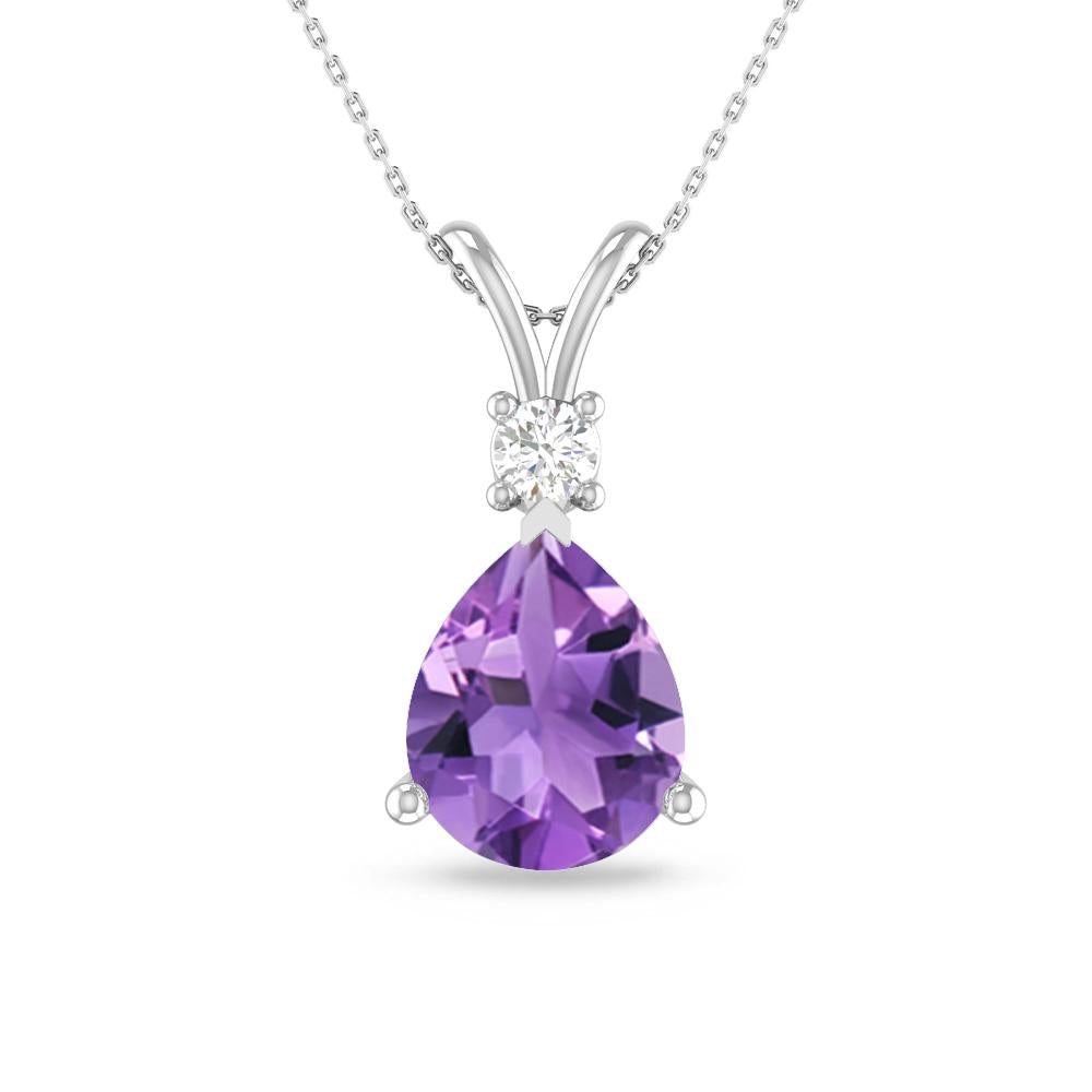 White Gold - Amethyst
