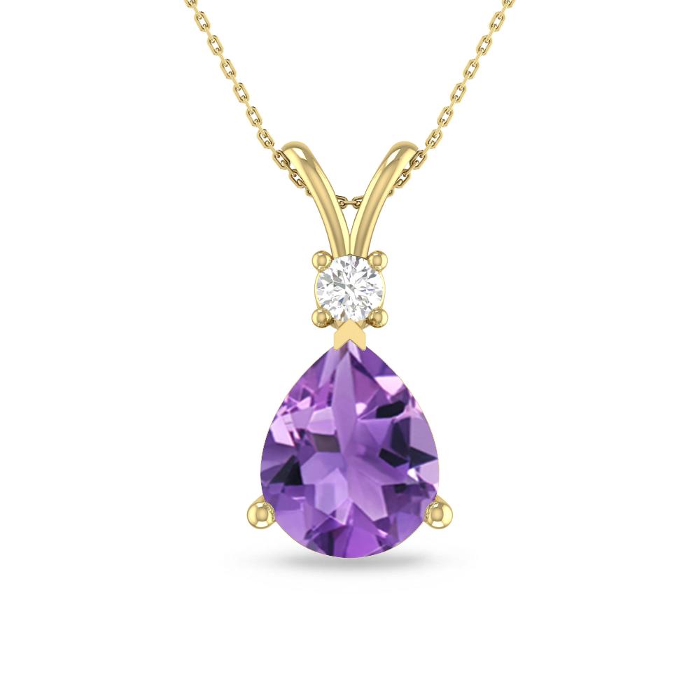 Yellow Gold - Amethyst