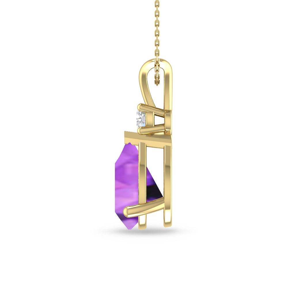 Yellow Gold - Amethyst