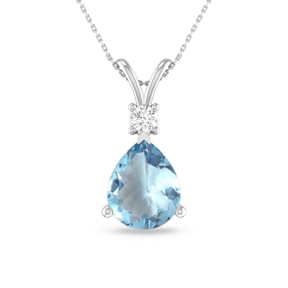 White Gold - Aquamarine