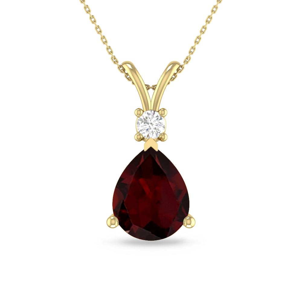 Yellow Gold - Garnet