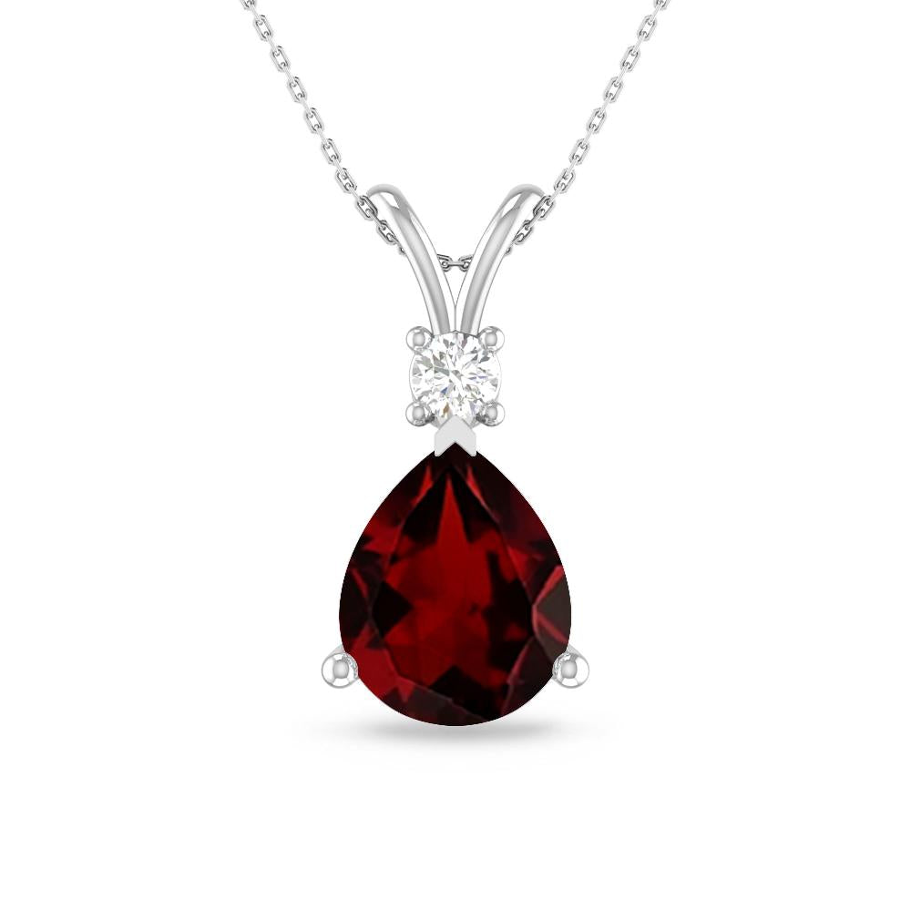 White Gold - Garnet