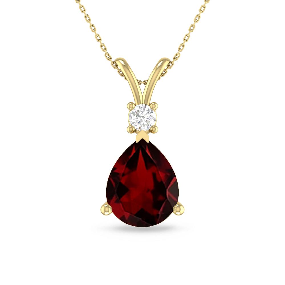 Yellow Gold - Garnet