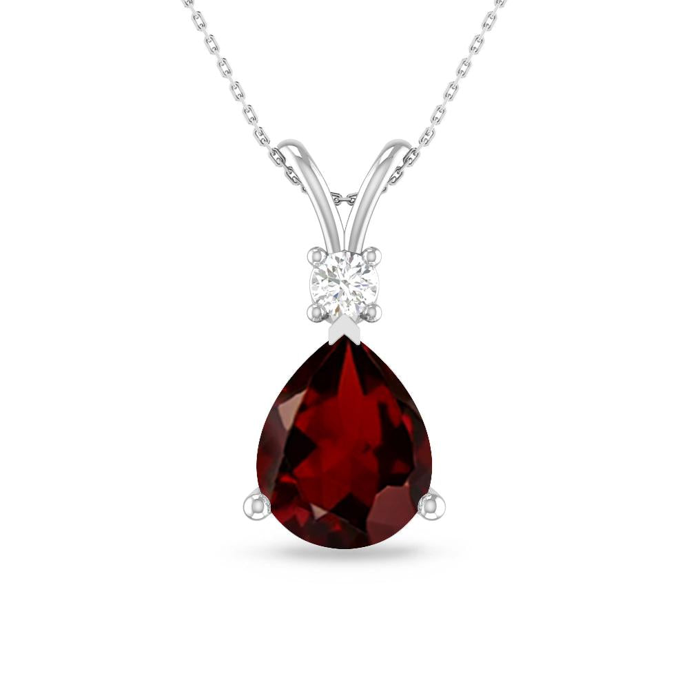 White Gold - Garnet