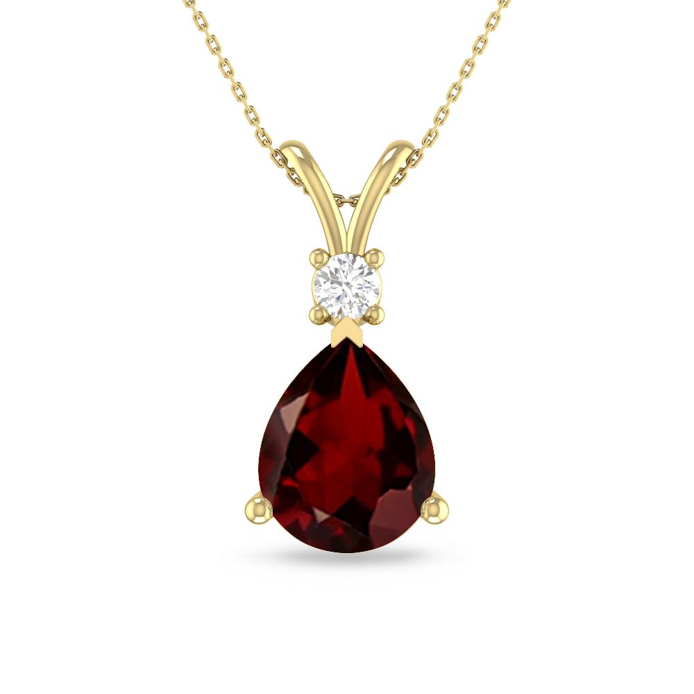 Yellow Gold - Garnet