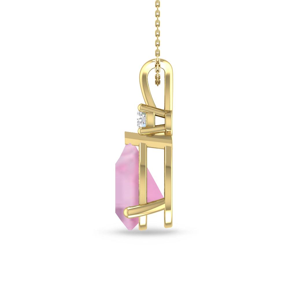 Yellow Gold - Pink Tourmaline