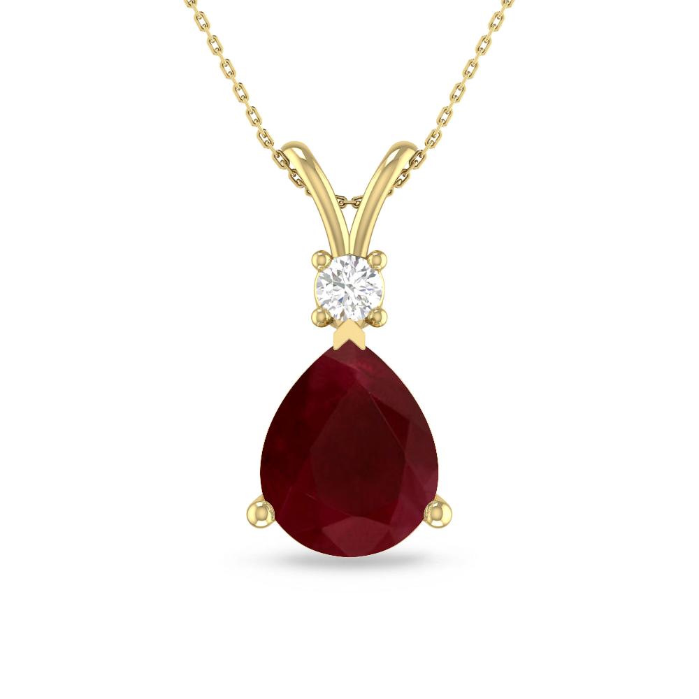 Yellow Gold - Ruby