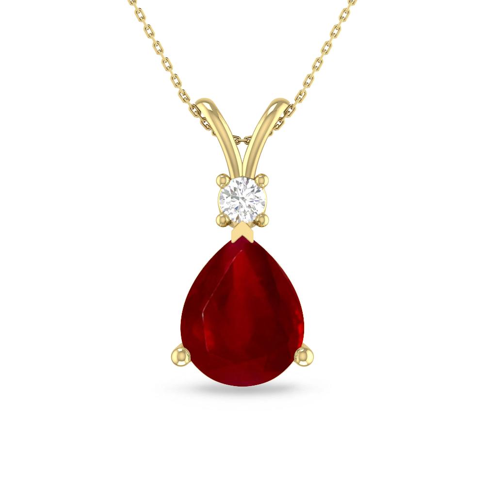 Yellow Gold - Ruby