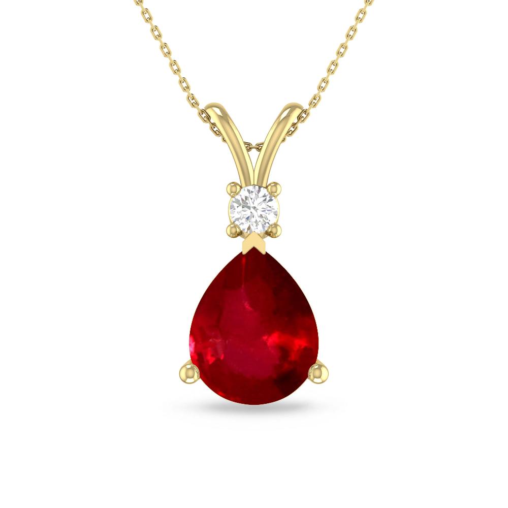 Yellow Gold - Ruby