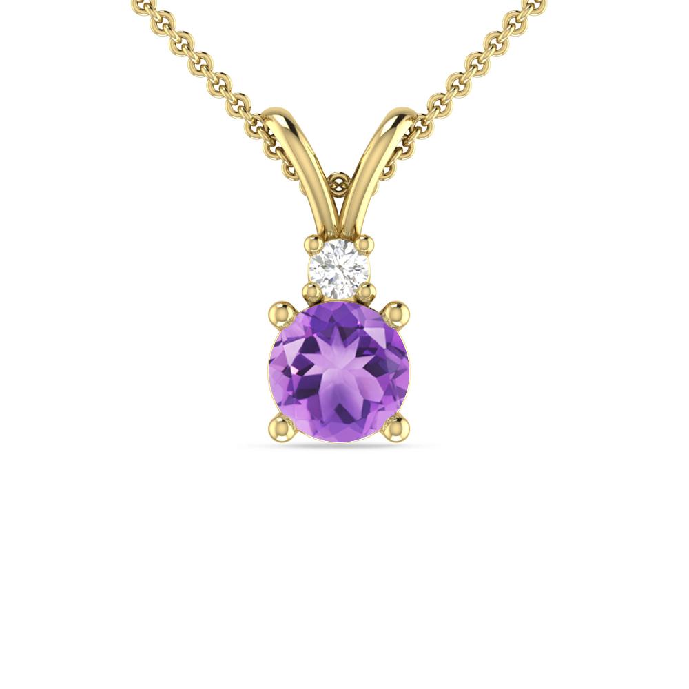 Yellow Gold - Amethyst