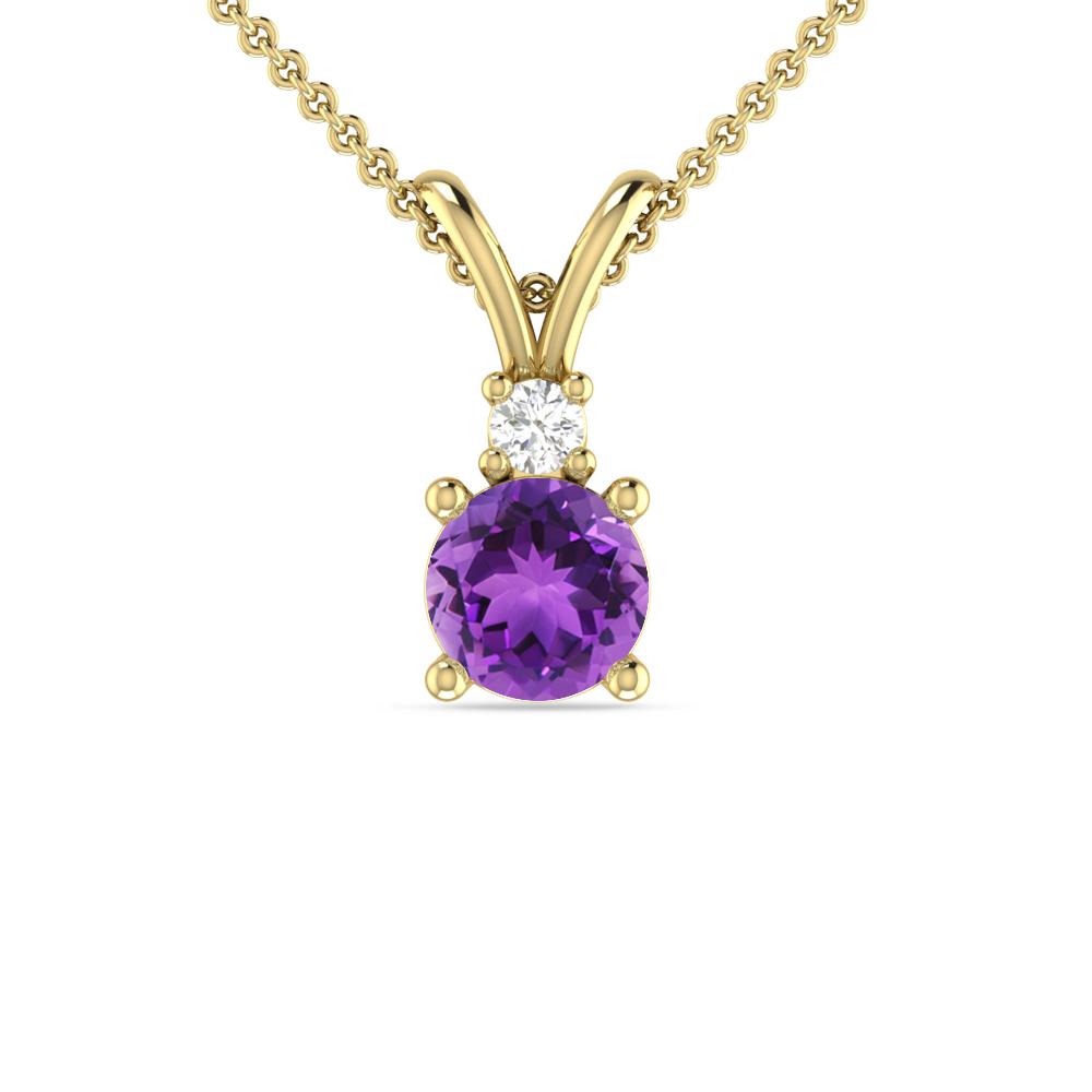 Yellow Gold - Amethyst