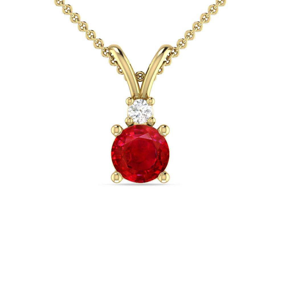 Yellow Gold - Ruby