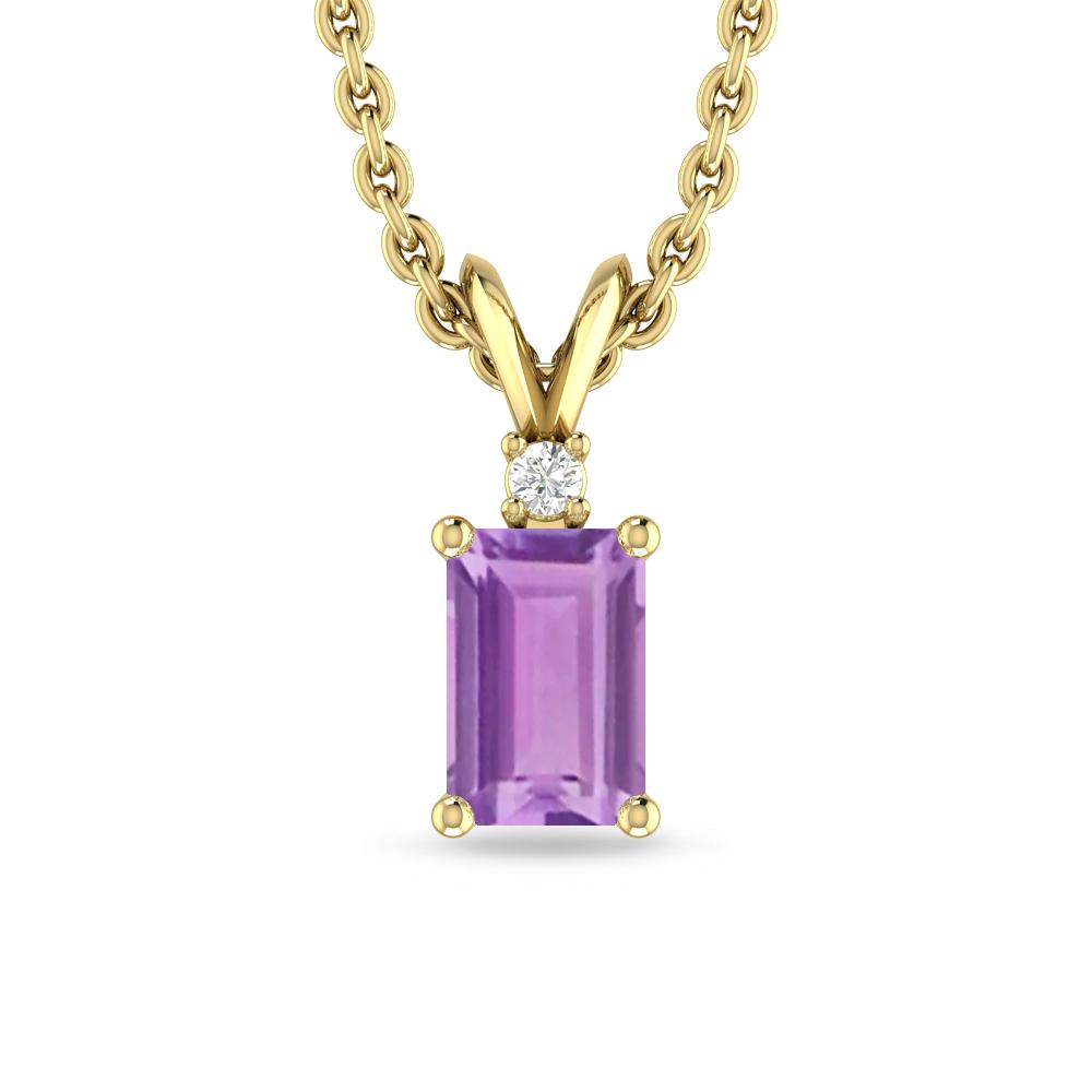 Yellow Gold - Amethyst