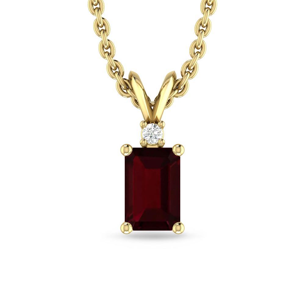 Yellow Gold - Garnet