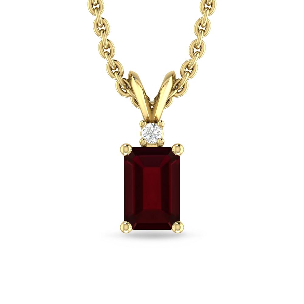 Yellow Gold - Garnet