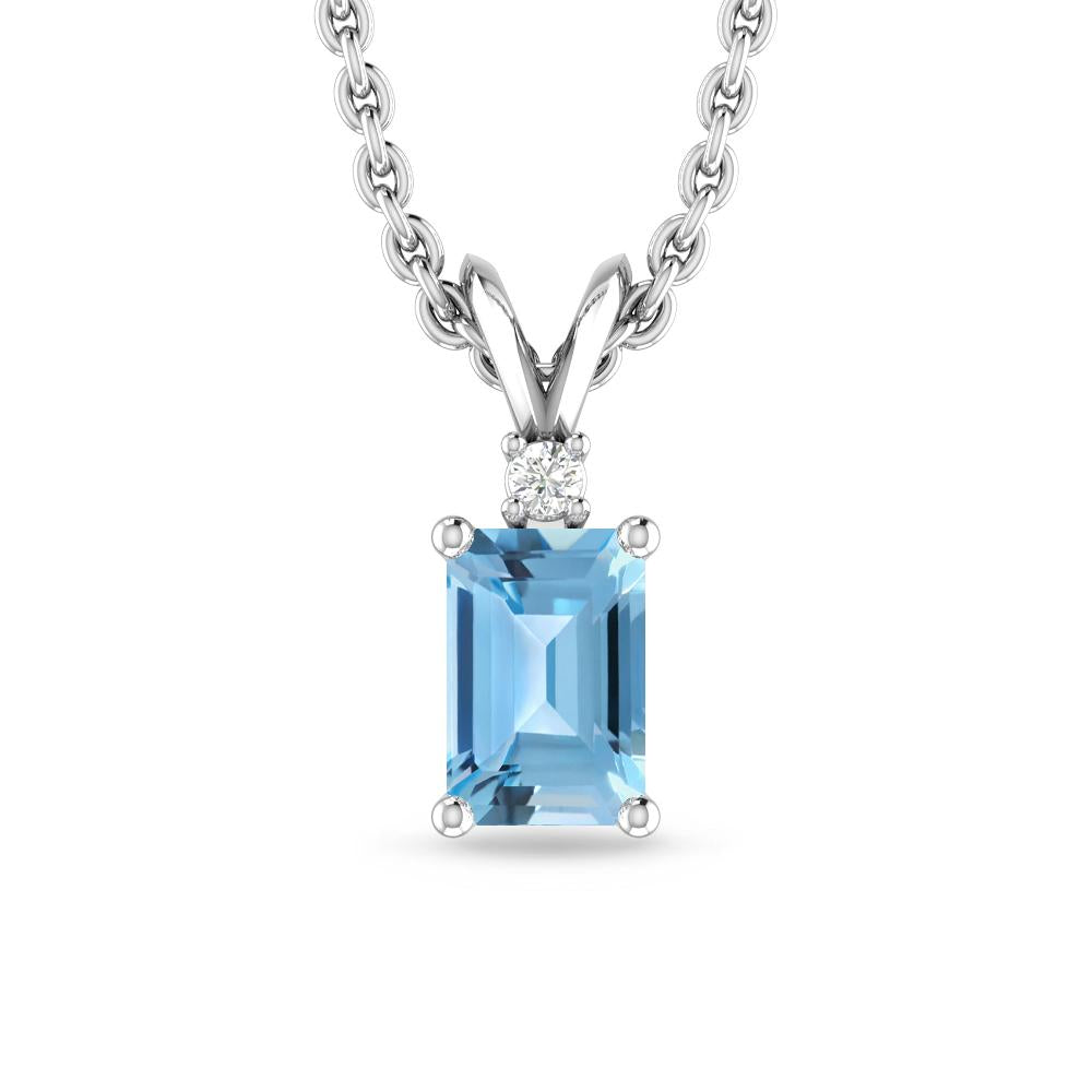 White Gold - Blue Topaz