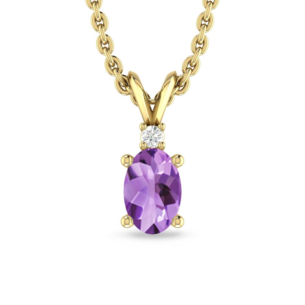 Yellow Gold - Amethyst