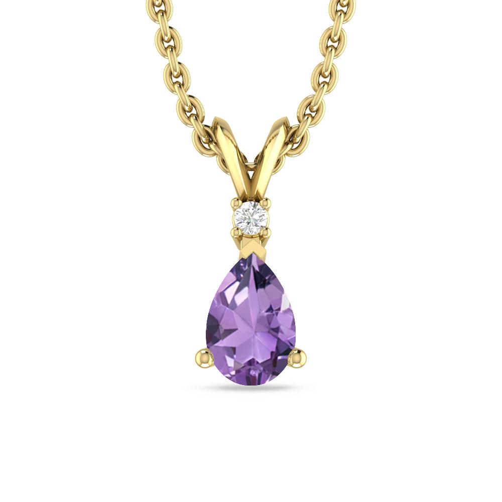 Yellow Gold - Amethyst