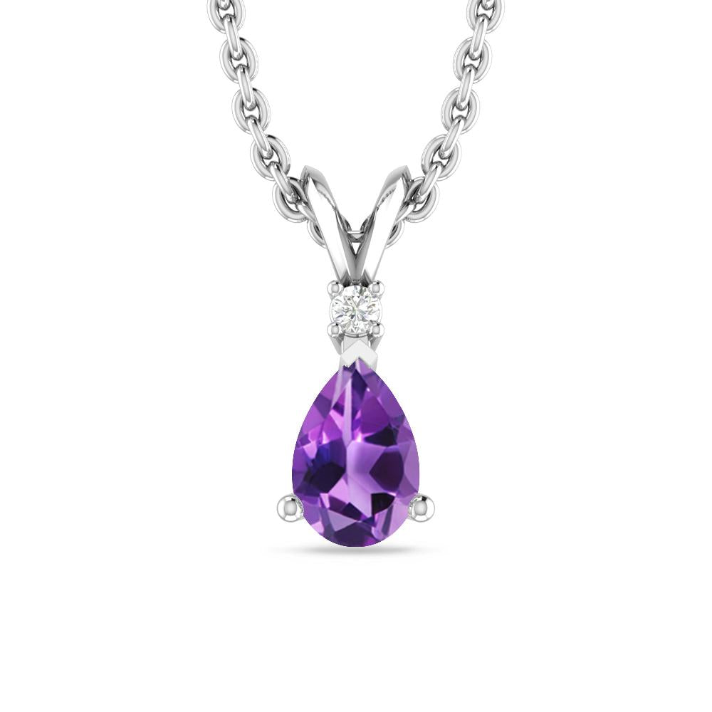 White Gold - Amethyst