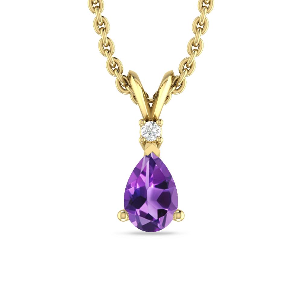 Yellow Gold - Amethyst