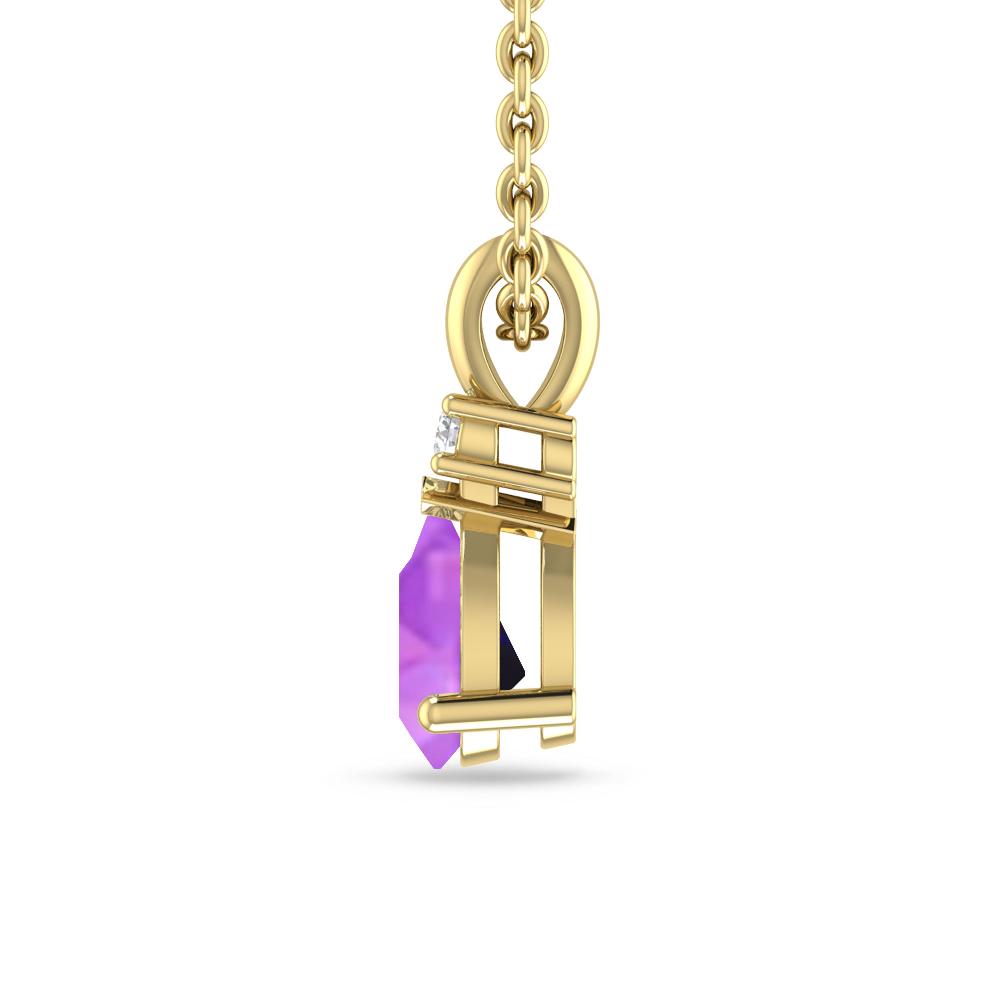 Yellow Gold - Amethyst