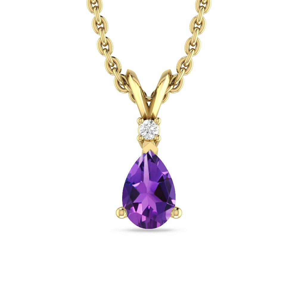 Yellow Gold - Amethyst