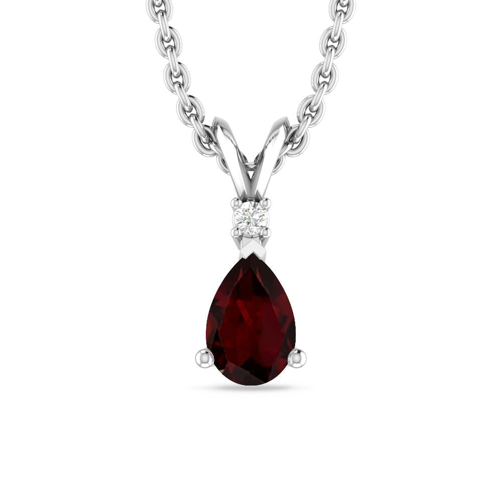 White Gold - Garnet