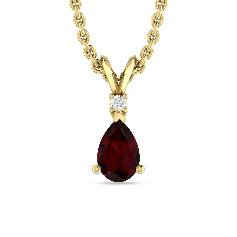 Yellow Gold - Garnet