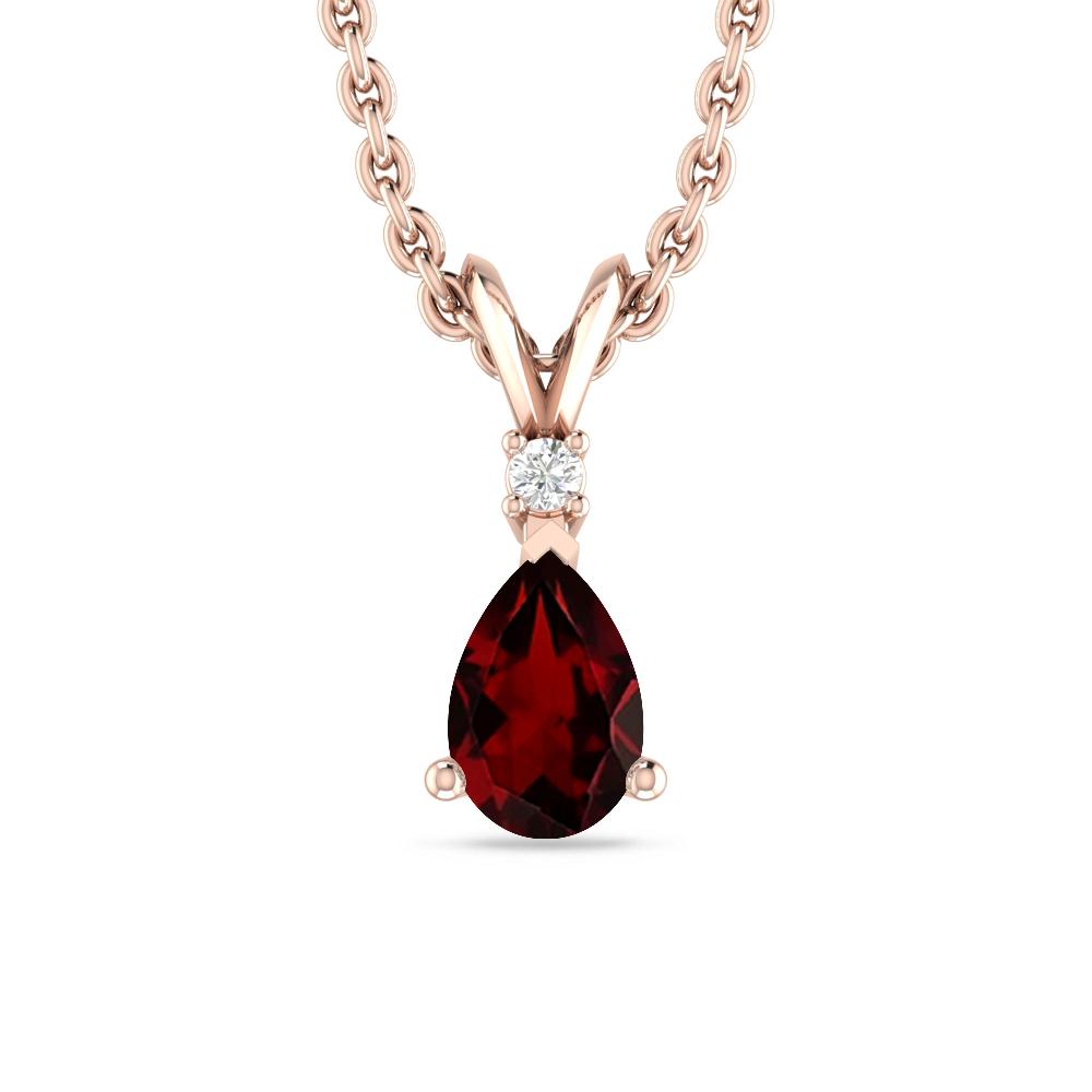 Rose Gold - Garnet