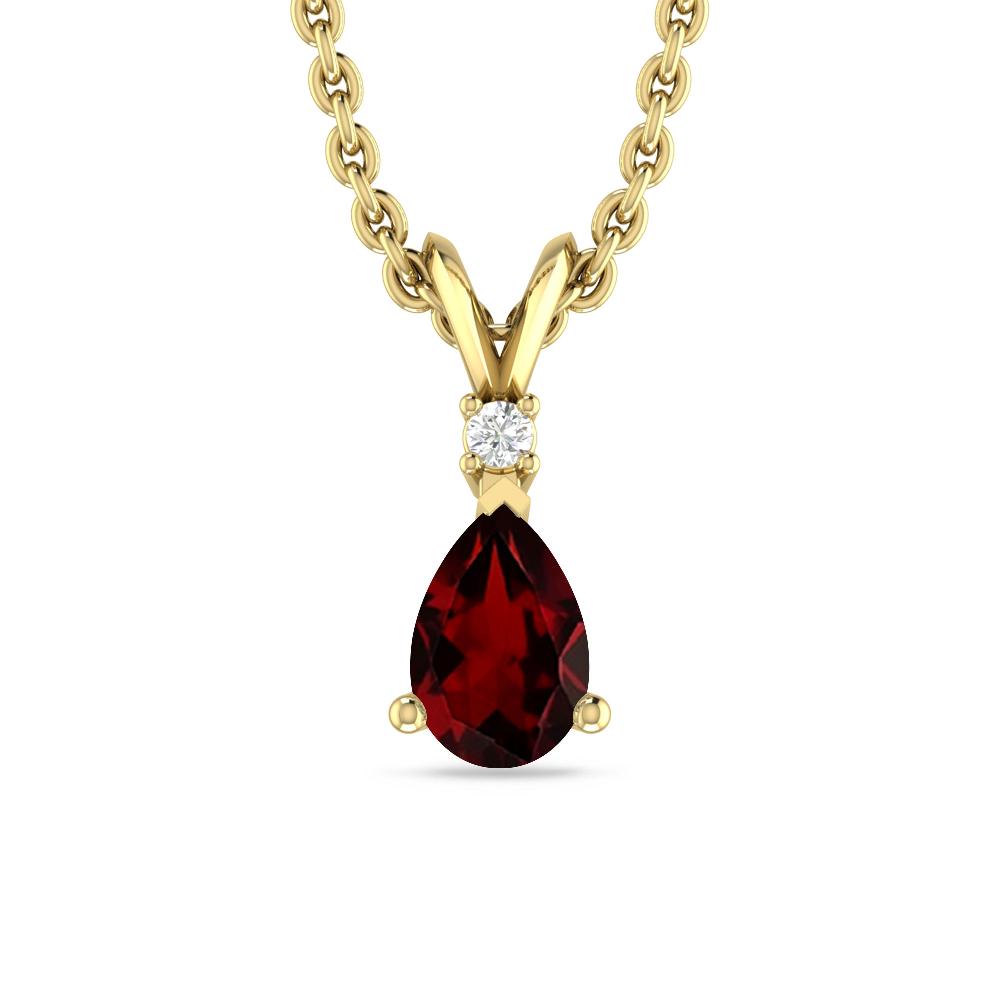 Yellow Gold - Garnet