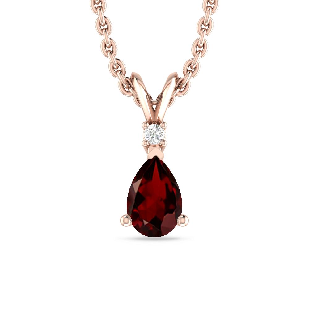 Rose Gold - Garnet