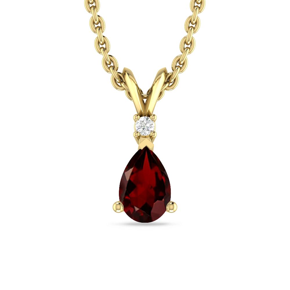 Yellow Gold - Garnet