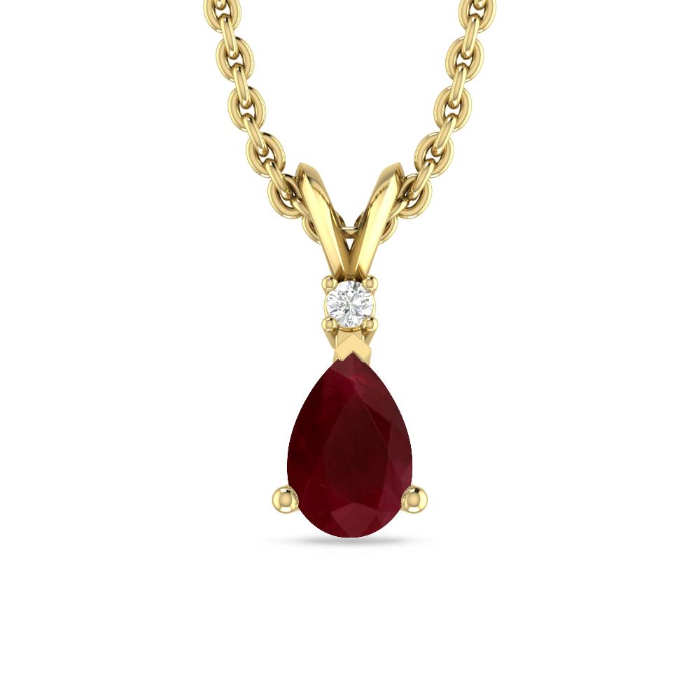 Yellow Gold - Ruby
