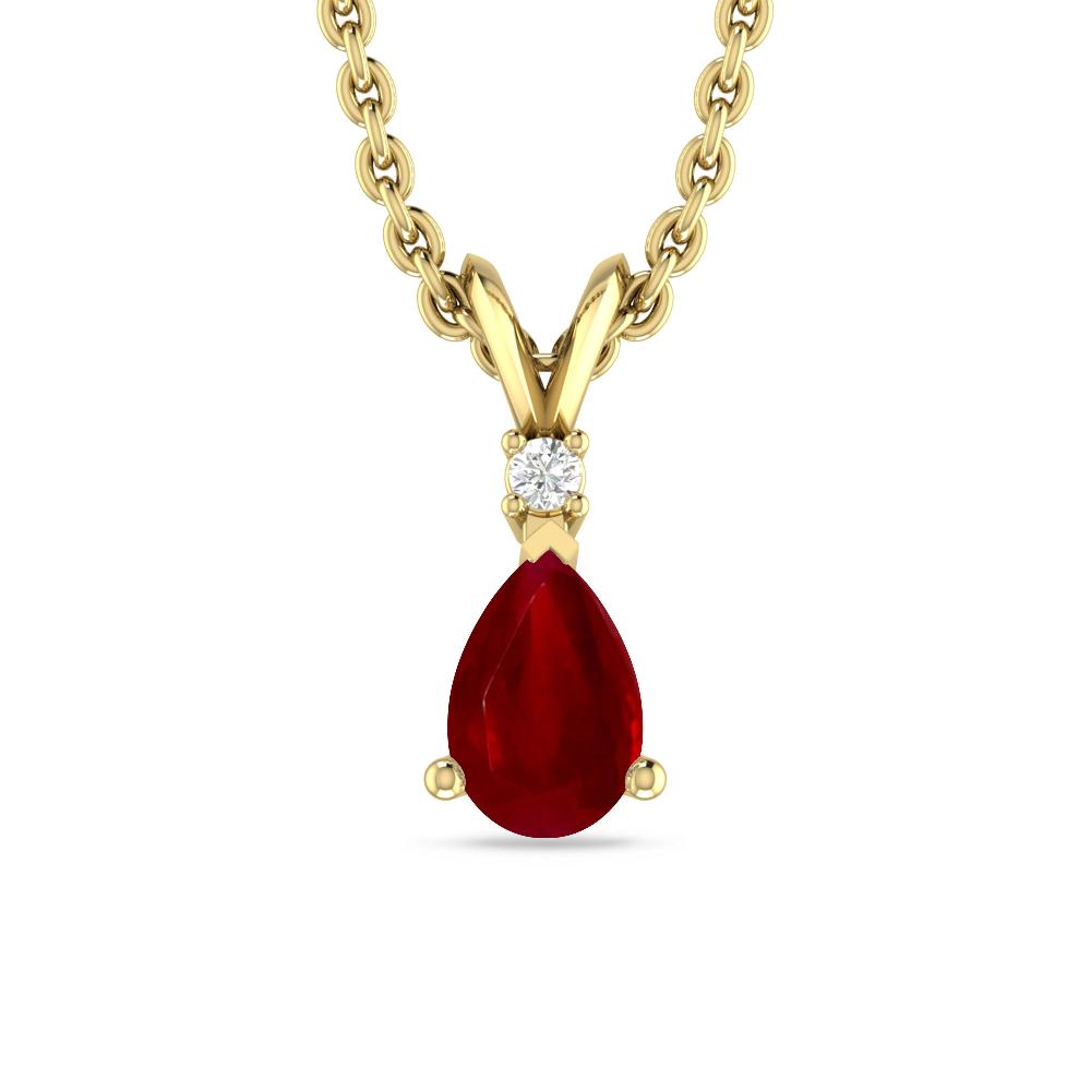 Yellow Gold - Ruby