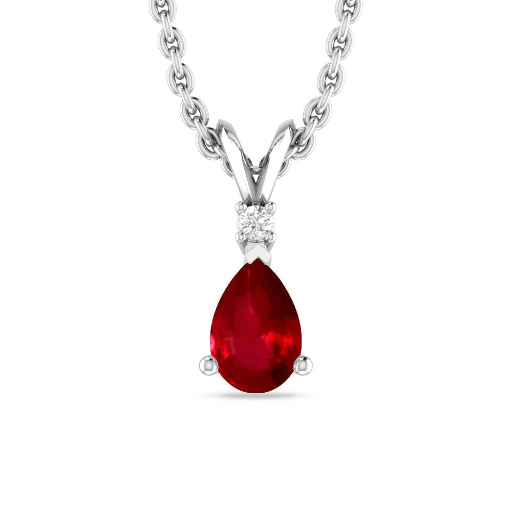 White Gold - Ruby
