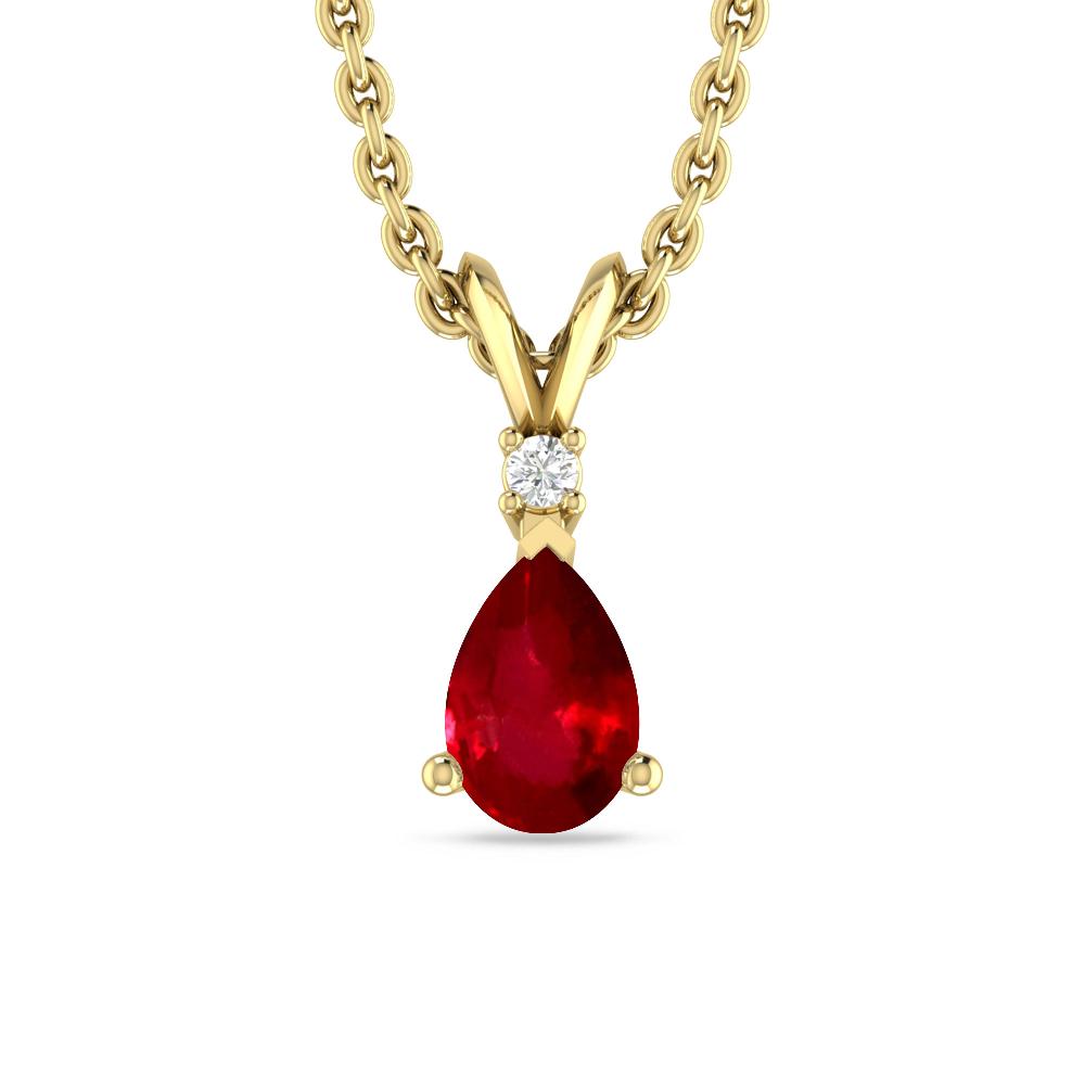 Yellow Gold - Ruby