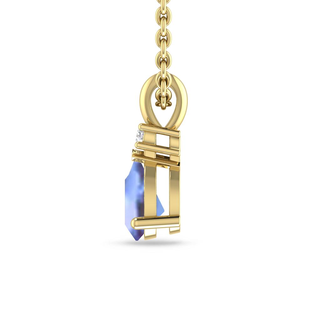Yellow Gold - Tanzanite