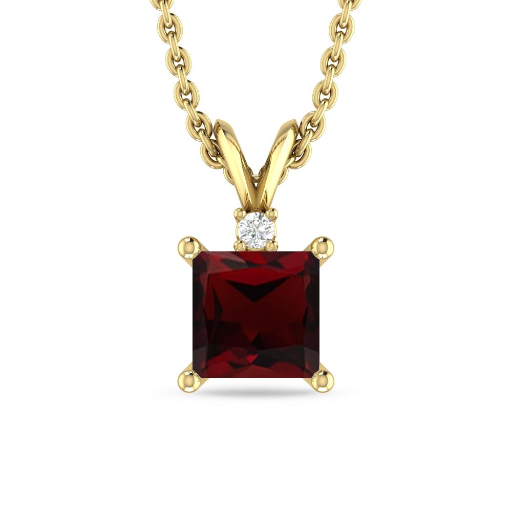 Yellow Gold - Garnet