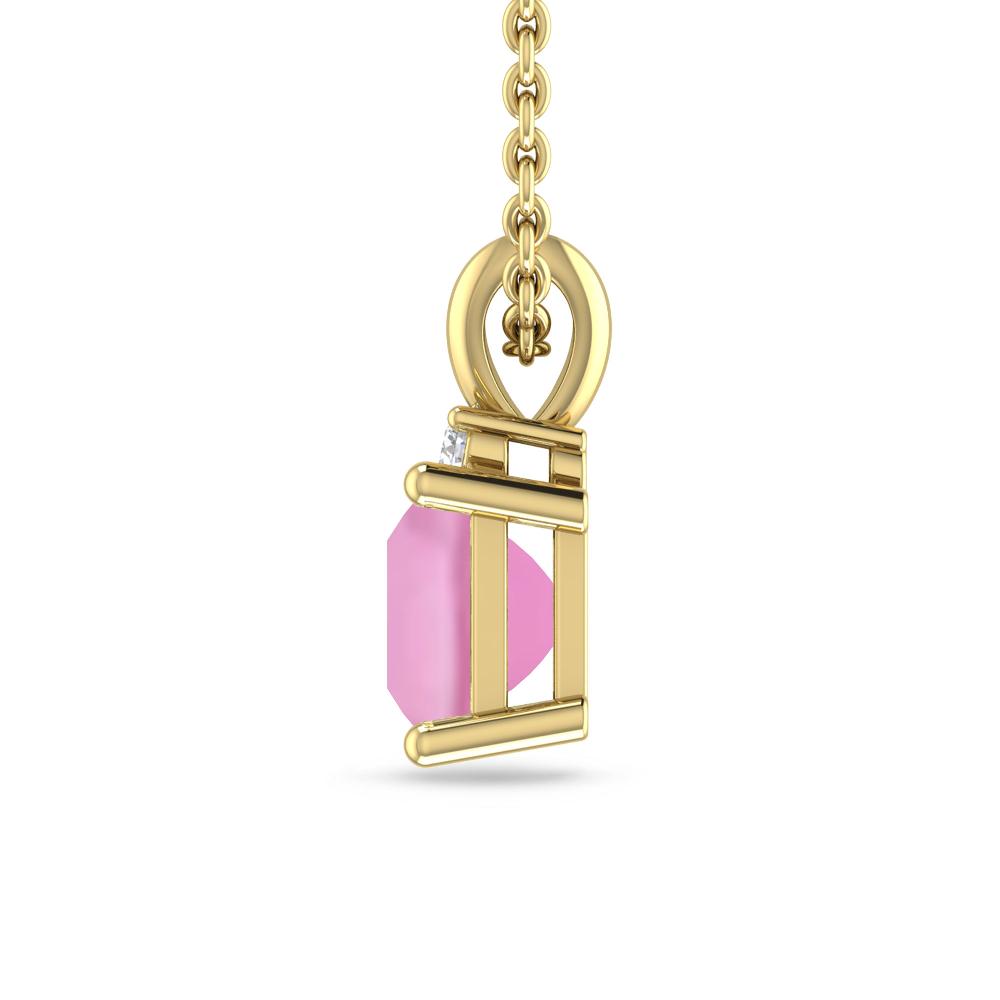 Yellow Gold - Pink Tourmaline