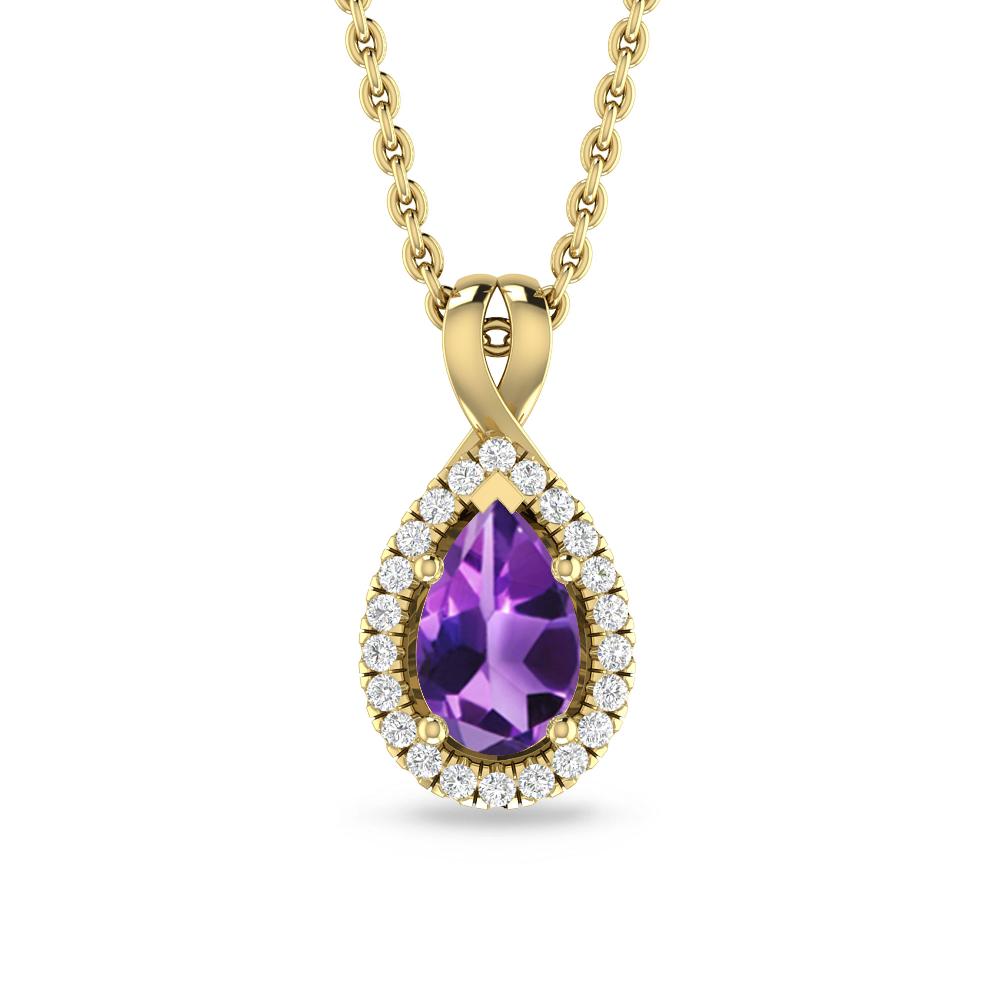 Yellow Gold - Amethyst